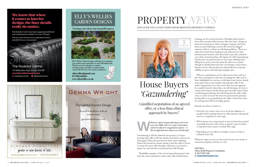 Bristol Property news Gazundering